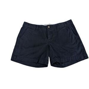 Women's Old Navy 8 M Medium Shorts Chino Khakis Black Stretch 4 Pockets‎